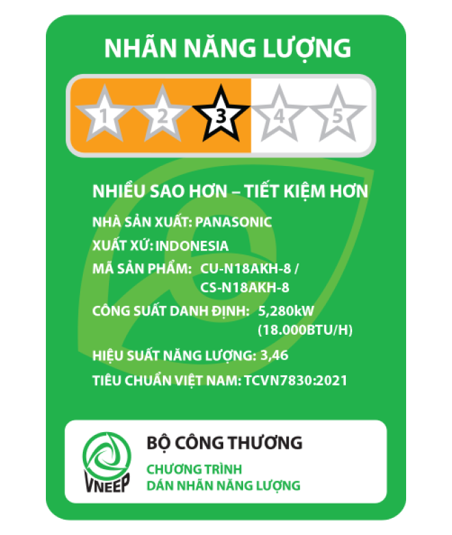 Máy  Lạnh Panasonic 2 HP CU/CS-N18AKH-8 