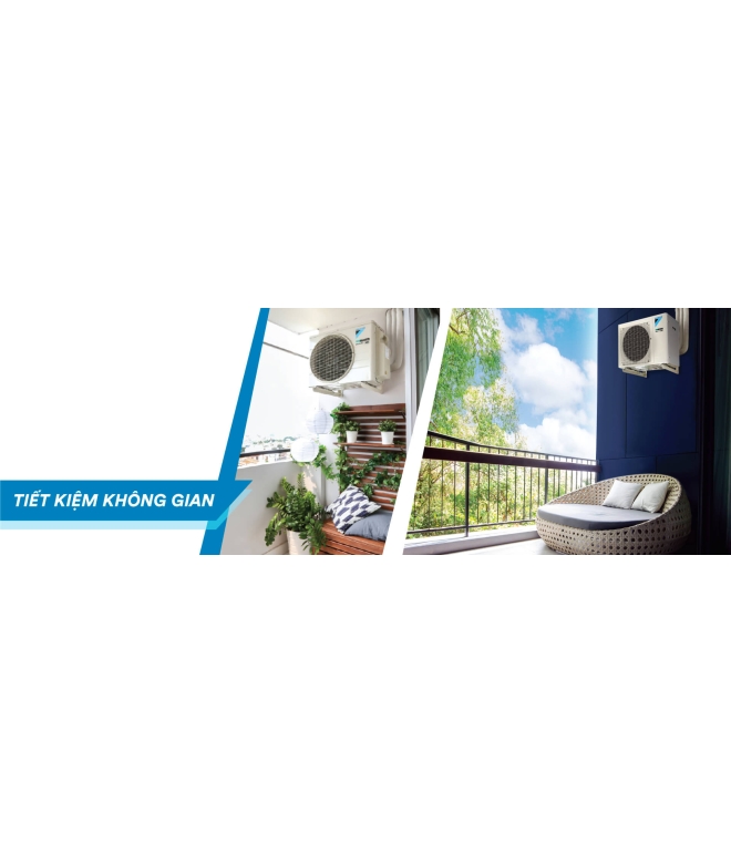 Hệ thống máy lạnh Daikin multi s Inverter 3.0 HP (3HP Ngựa) - 1 dàn nóng 2 dàn lạnh (1.5 + 1.5 HP (1.5 Ngựa) MKC70SVMV/CTKC35RVMV+CTKC35RVMV