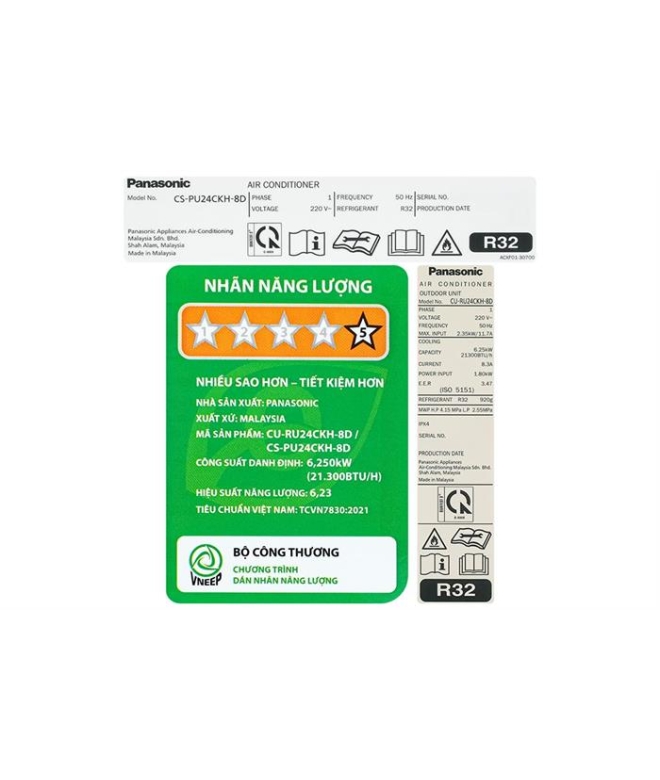 Máy Lạnh Panasonic 2.5 HP CU/CS-RU24CKH-8D - Inverter 2026