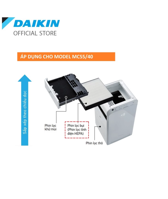 Phin lọc tĩnh điện HEPA Daikin KAFP080B4E