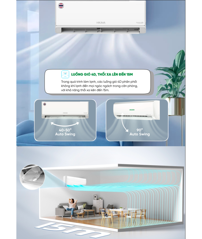 Máy Lạnh Hikawa 1 HP HI-NC10MT/HO-NC10MT