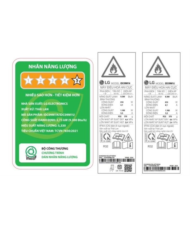 Máy Lạnh LG 1 HP IDC09M1 - Inverter Cao Cấp ( Có Wifi)