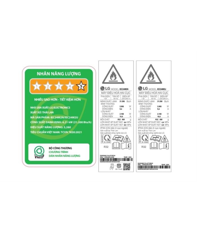 Máy Lạnh LG Inverter 2.5 HP IEC24M2 ( Có Wifi)