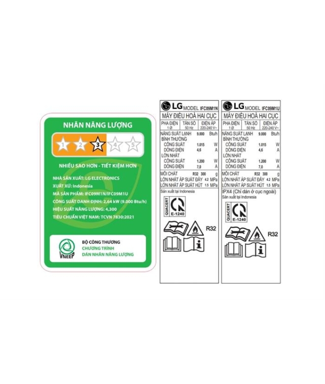 Máy Lạnh LG Inverter 1 HP IFC09M1 ( Không Wifi)