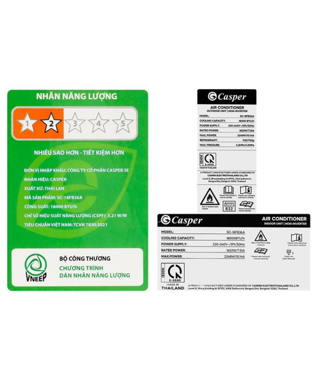 Máy Lạnh Casper 2 HP SC18FB36M
